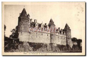 Old Postcard Chateau de Josselin on the banks of the Oust