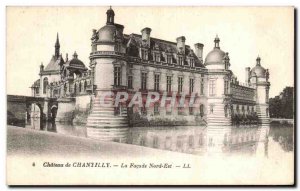 Old Postcard Chateau de Chantilly The Facade North East