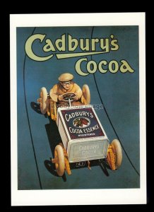 ad3929 - Cadburys Cocoa - Racing Driver & Car - Modern Advert postcard