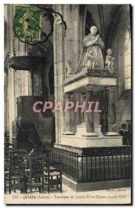 Old Postcard Clery Tomb Of Louis XI and Louis XIII Chair