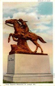 Missouri St Joseph The Pony Express Memorial Curteich