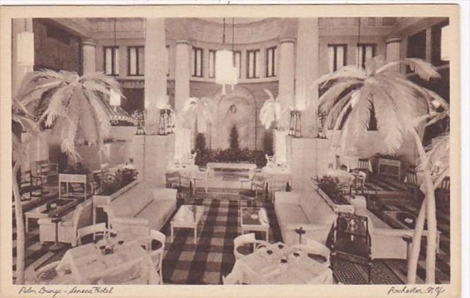 New York Rochester Palm Lounge Interior Seneca Hotel