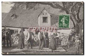 Old Postcard Folklore Dance of bourree