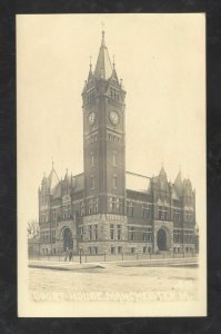 RPPC MANCHESTER IOWA COUNTY COURT HOUSE KRUXO VINTAGE REAL PHOTO POSTCARD