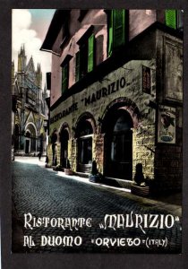 Italy Maurizio ristorante Restaurant Al Duomo Orvieto Postcard Carte Postale
