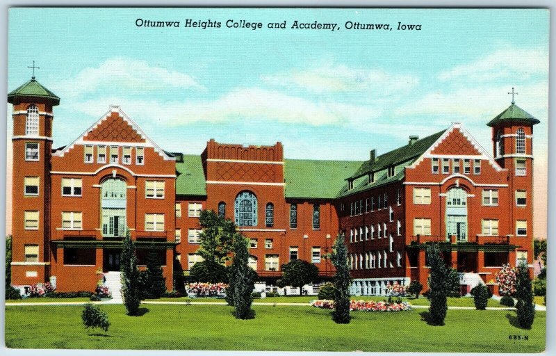 1946 Ottumwa, IA Heights College Academy University School Copper Roof PC A249