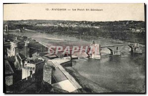 Old Postcard Avignon Pont St Benezet