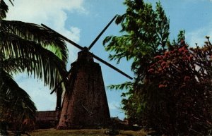 barbados, Old Mill near Cherry Tree Hill (1963) Postcard