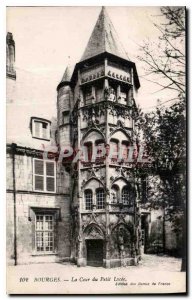 Old Postcard Bourges Court of the Petit Lycee