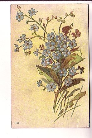 Bouquet of Blue Flowers, Used Split Ring Cancel, Nova Scotia