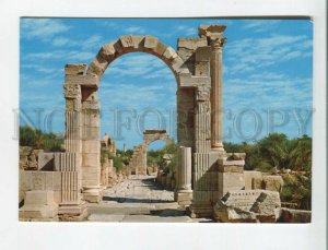 470851 Libya Leptis Magna antique ruins Old photo postcard