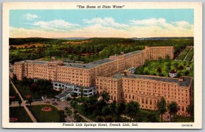 French Lick Indiana 1950s Postcard French Lick Springs Hotel Pluto Water