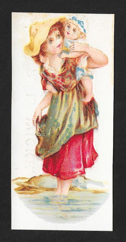 VICTORIAN TRADE CARD RL Wicke Harnesses Trunks & Valises