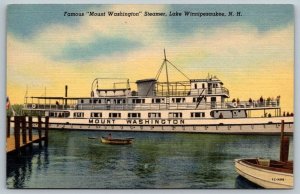 MV Mount Washington  Lake Winnipesaukee  New Hampshire   Postcard