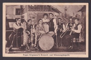 Vintage postcard Germany Peppo Kirgassner's Concert and Entertainment Band