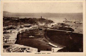 PC ADEN STEAMER POINT REAL PHOTO YEMEN (a31474)