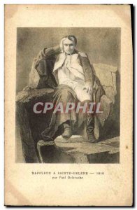 Old Postcard Napoleon 1st in Sainte Helene by Paul Delaroche