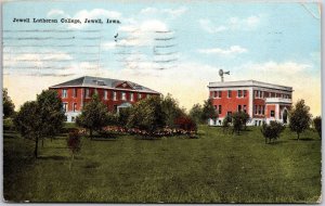 1920's Jewell Lutheran College Jewell Iowa IA Grounds Buildings Posted Postcard