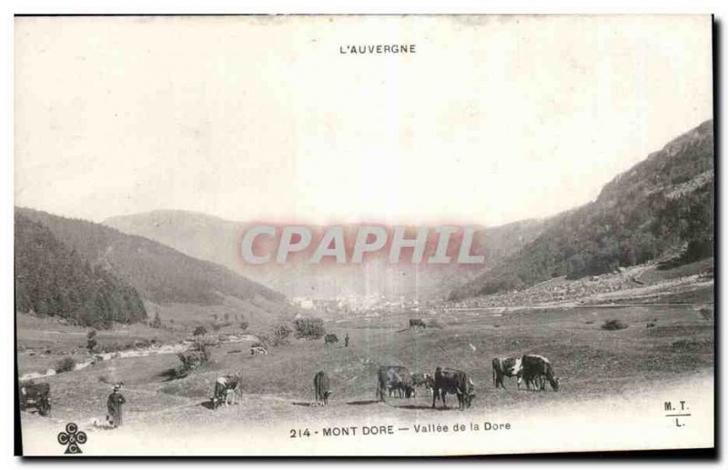 Old Postcard Le Mont Dore Dore Valley of the Cows