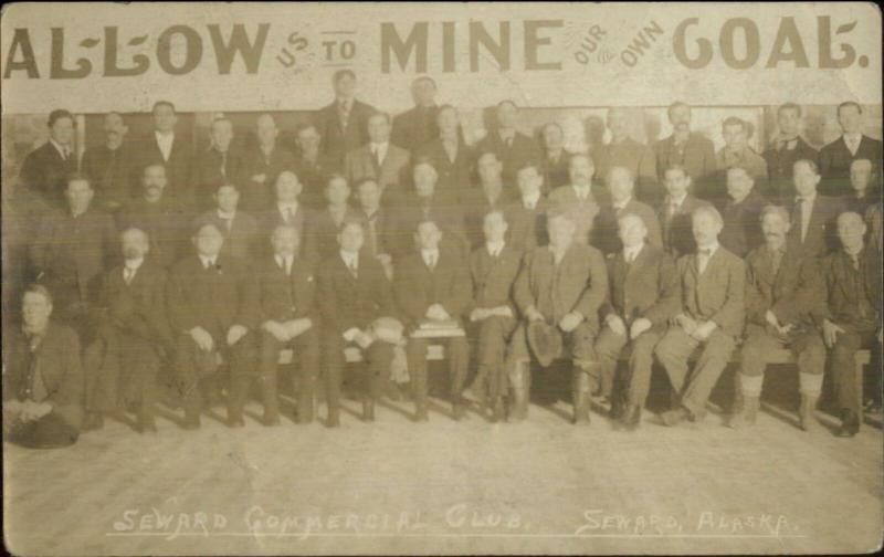 Seward Alaska AK ALLOW US TO MINE OUR OWN COAL Labor History c1910 RPPC