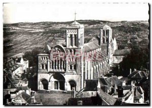 Modern Postcard Vezelay view Generale Aerienne De La Basilique De La Madelein...