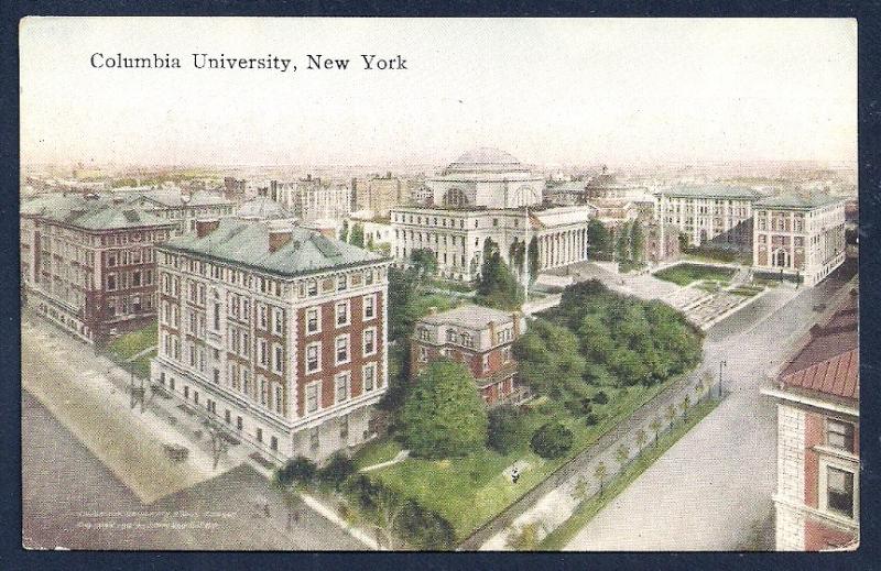 Columbia University New York NY unused c1910's