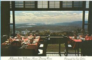 Kilauea from Volcano House Dining Room, Hawaii Postcard