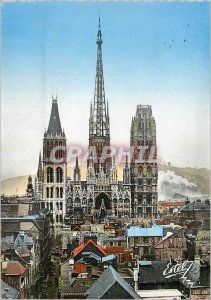 Modern Postcard Rouen Cathedral Notre Dame