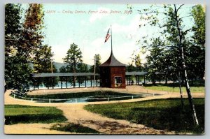 Trolley Station  Forest Lake  Palmer  Massachusetts   Postcard