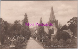 Buckinghamshire Postcard - Stoke Poges Church  RS38345