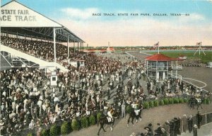 Bandstand Dallas Texas Horse Racing State Fair Park Postcard Knox 21-3022