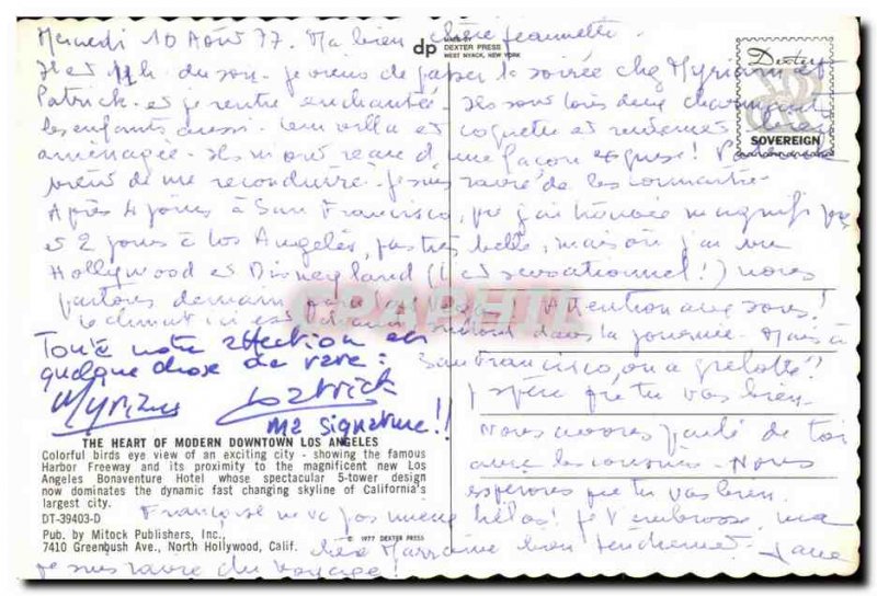 Modern Postcard The Heart of Modern Downtown Los Angeles