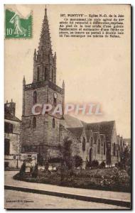 Pontivy Old Postcard Church ND joy