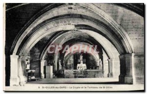 Postcard Old Saint Gilles Gard Crypt and the Tomb of Saint Gilles