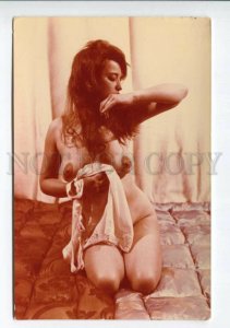 3116390 NUDE Woman BELLE w/ Long Hair Old REAL PHOTO