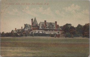 Postcard Winchester Hall Post Road Port Chester NY