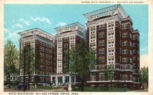 Vintage Postcard Hotel Blackstone Bankers Reality Builders Omaha Nebraska MC Pub