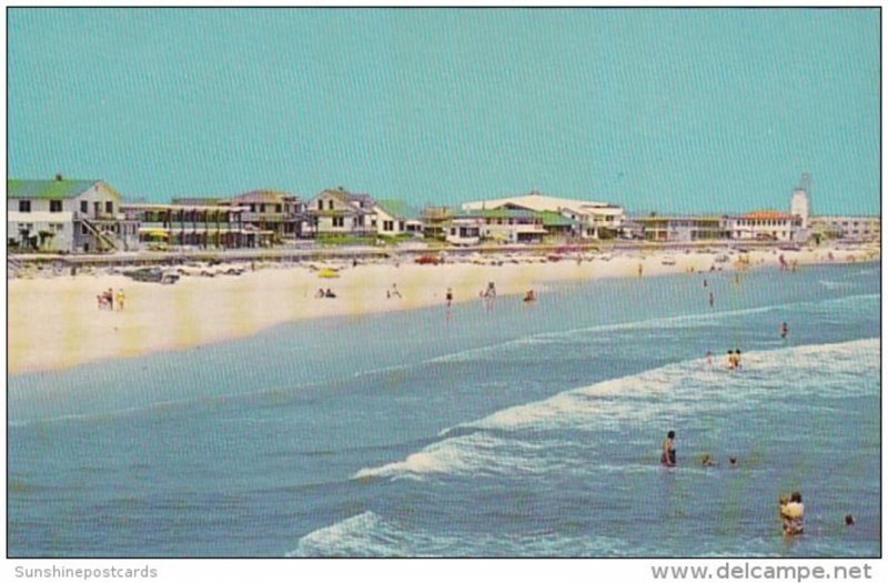 Florida Jacksonville Beach Showing Sun Bathers