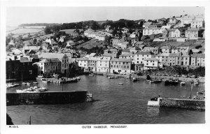 uk52585 outer harbour mevagissey real photo  uk