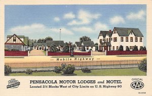 Pensacola Motor Lodges and Motel Mobile Highway - Pensacola, Florida FL  