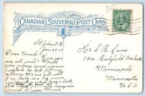 1907 St. John New Brunswick Canada Vintage Postcard Pool Rockwood Park Exterior