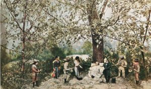 Texas San Jacinto Battle Diorama 1950s New England Press Postcard 22-9736