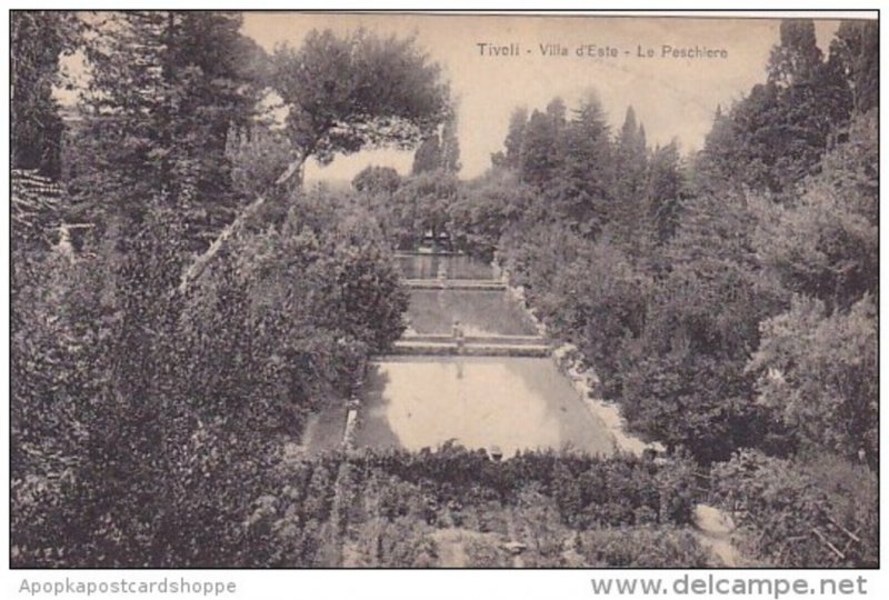 Italy Tivoli Villa D Este Le Peschiere