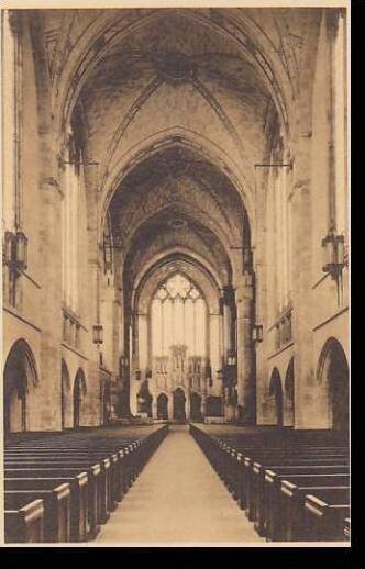 ILLINOIS CHICAGO, Interior University Chapel   University Of Chicago Albertype