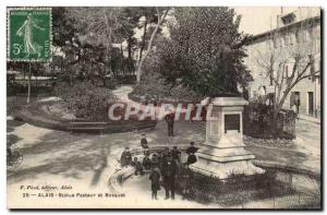 Alais Old Postcard Shepherd Statue and grove