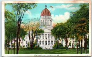 Postcard - State  Capitol - Augusta, Maine