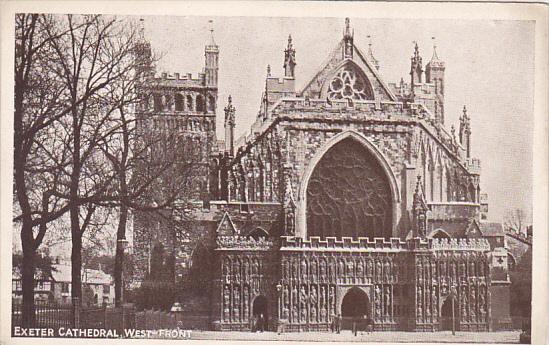 England Exeter Cathedral West Front