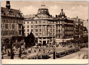 1910's Praha - Vaclavske Namesti Prague Czech Republic Real Photo RPPC Postcard