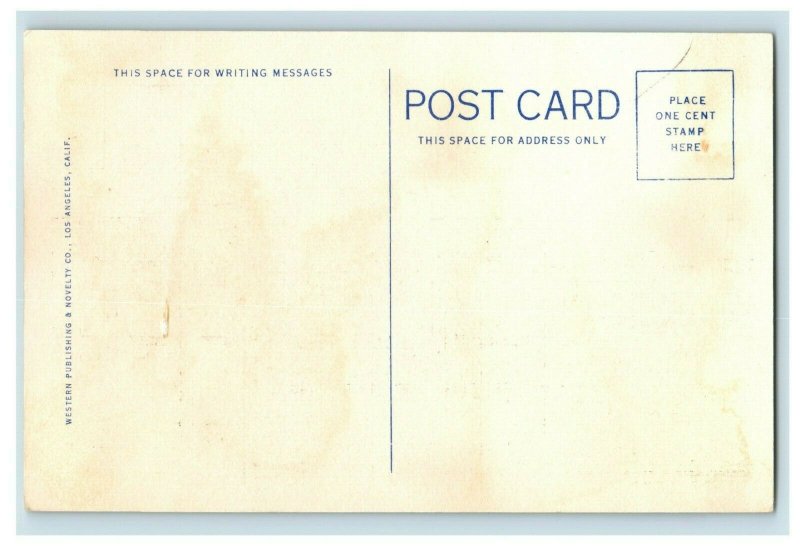 Vintage Overlooking Ocean Ave. Showing Auditorium Long Beach, CA P164