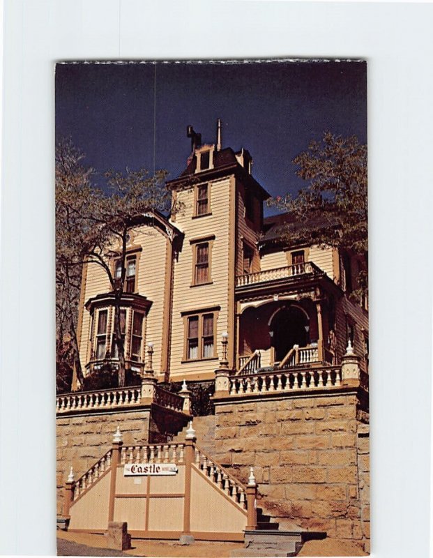 Postcard The Castle, Virginia City, Nevada